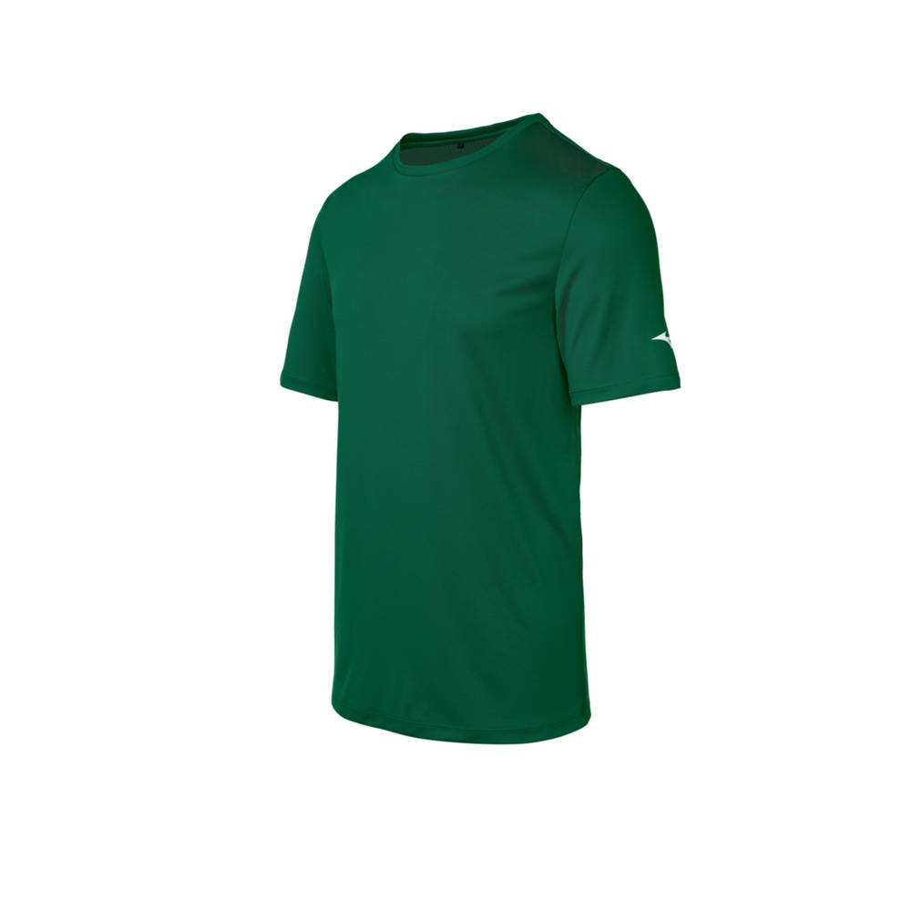 Mens Mizuno T-Shirts Green Philippines (TMRQSA408)